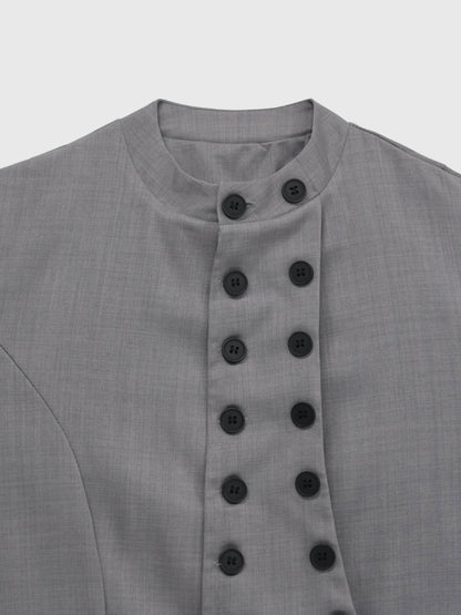 front double button tops