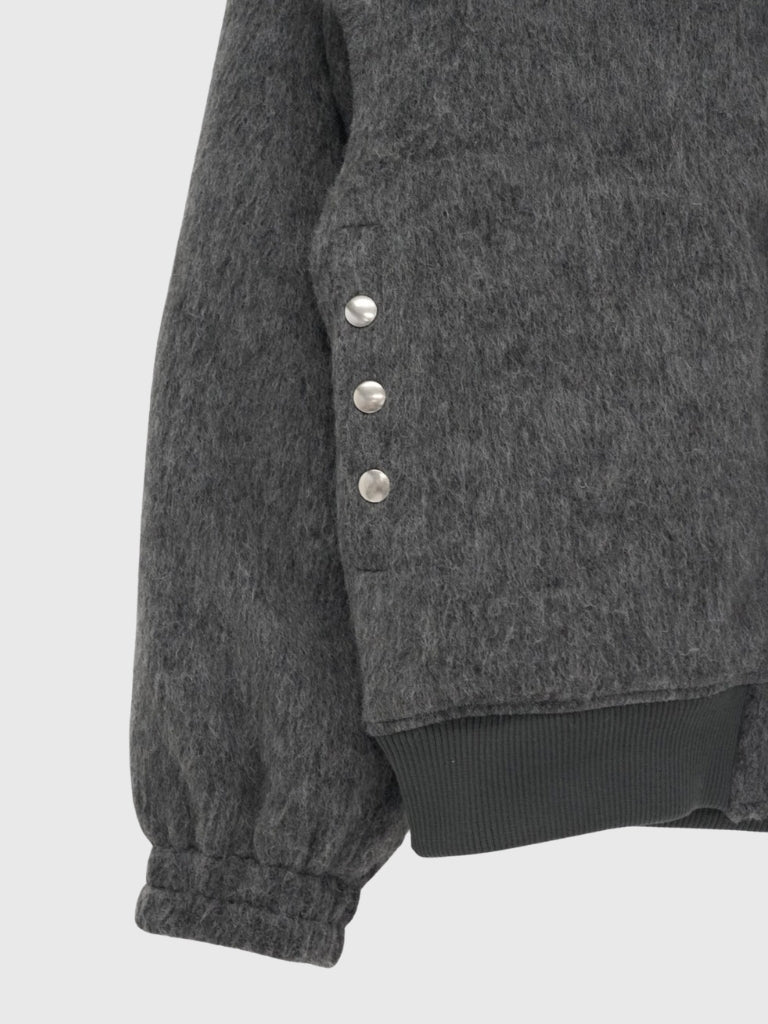 mohair snap blouson