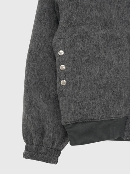 mohair snap blouson