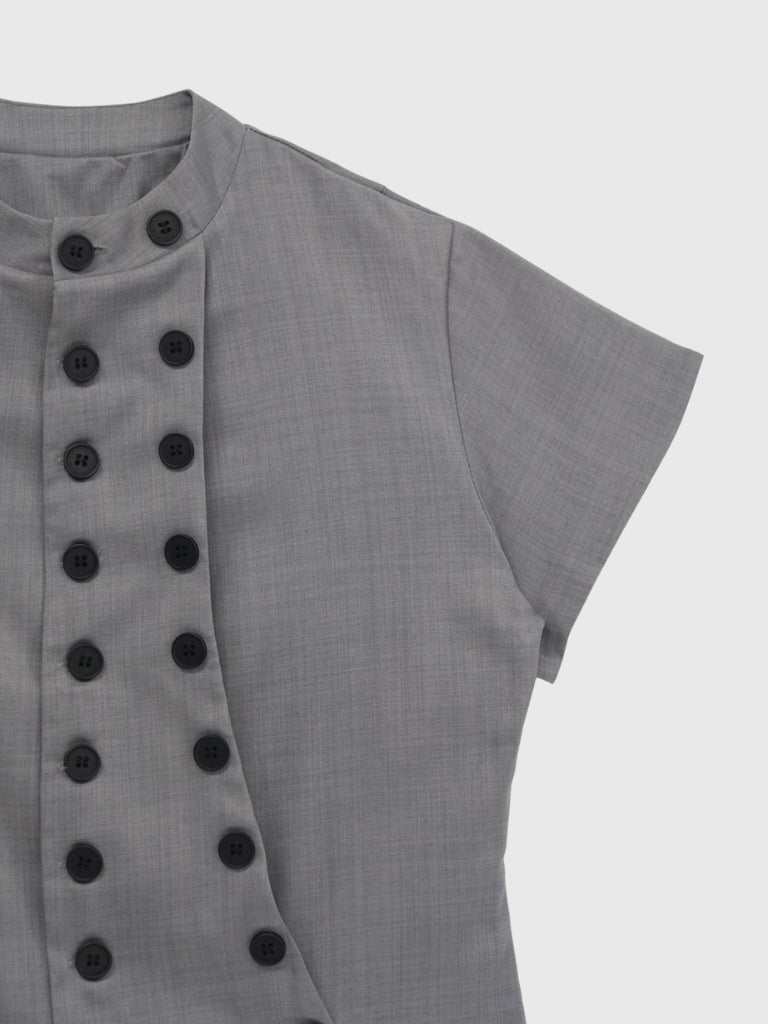 front double button tops