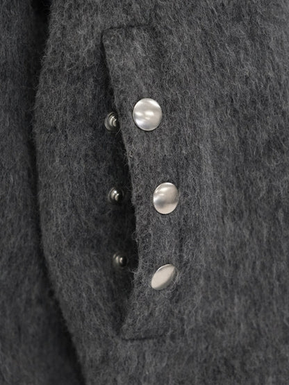 mohair snap blouson