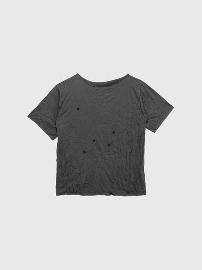 wrinkle adjustable button tops