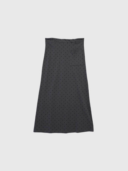 dot maxi skirt