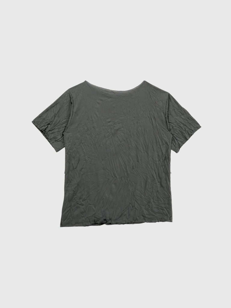 wrinkle adjustable button tops