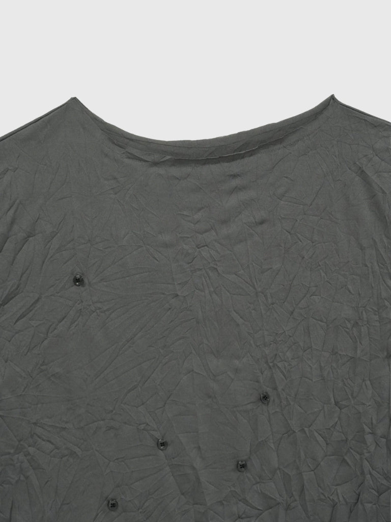 wrinkle adjustable button tops