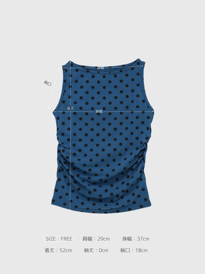 dot back cut out tops