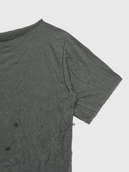 wrinkle adjustable button tops