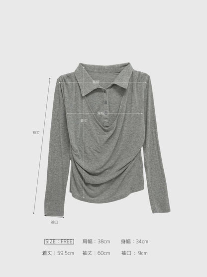curve collar tops