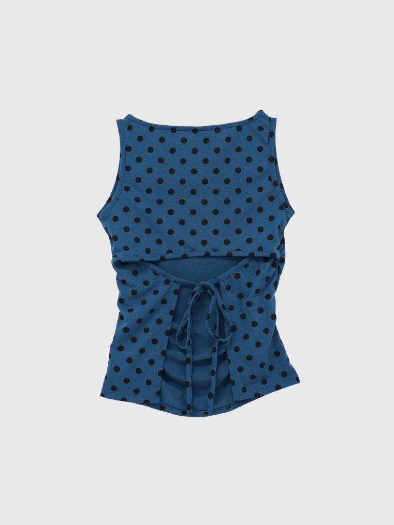 dot back cut out tops
