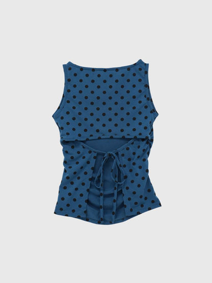 dot back cut out tops