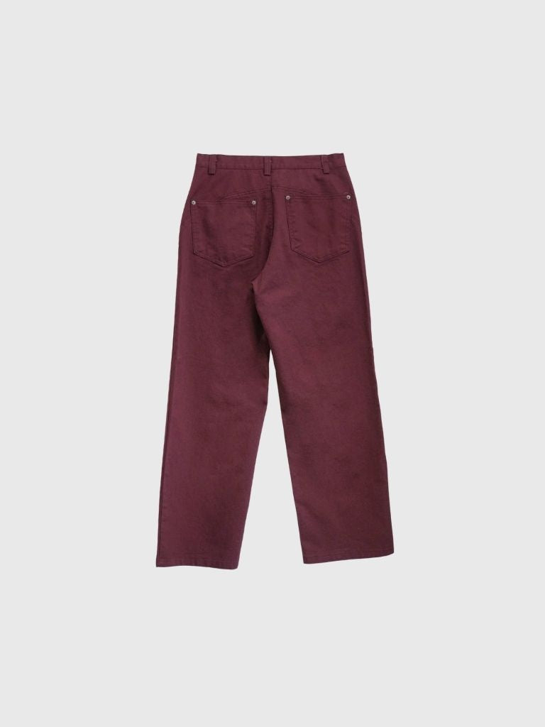 straight cotton pants