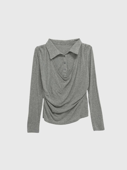curve collar tops