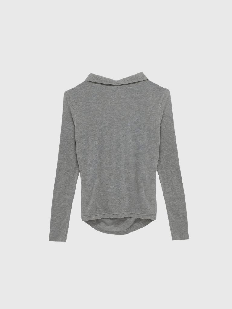 curve collar tops