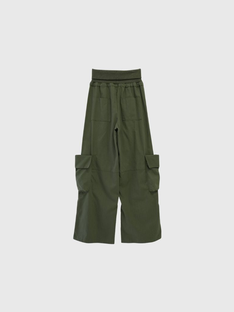 folding waist jogger pants