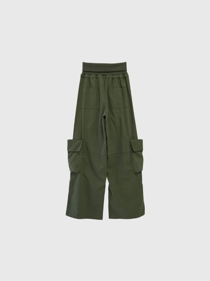 folding waist jogger pants