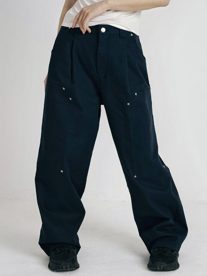 mini studs wide pants