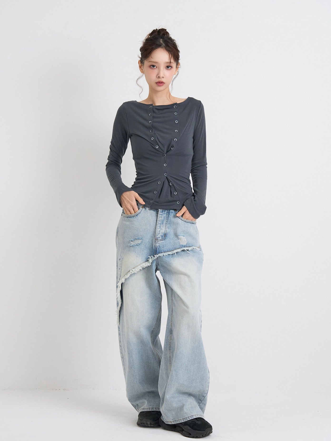 double row button tops｜ダブルボタントップス｜オフィス・きれいめ