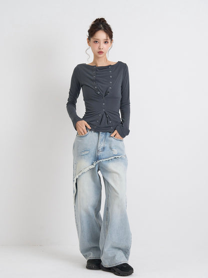 double row button tops
