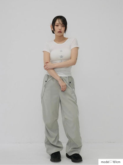 drawstring cargo pants