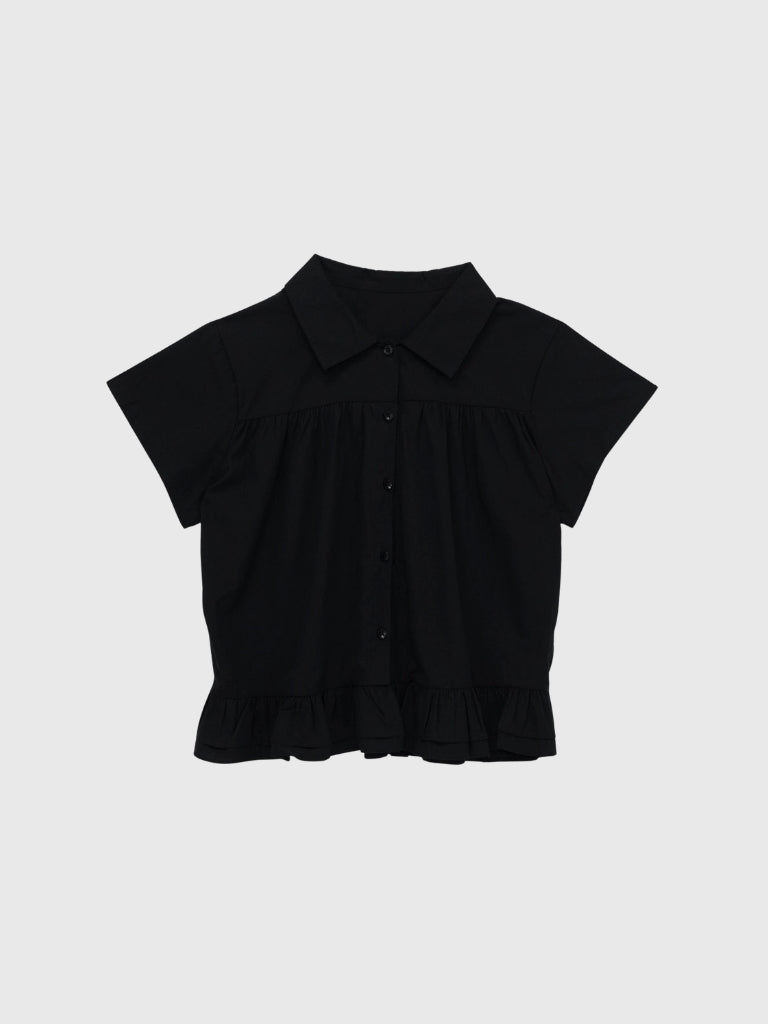 gather frill blouse