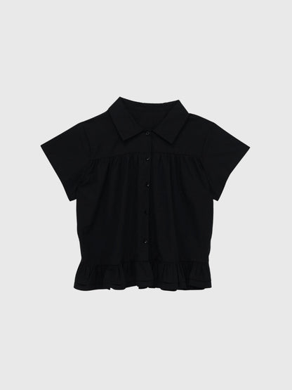 gather frill blouse