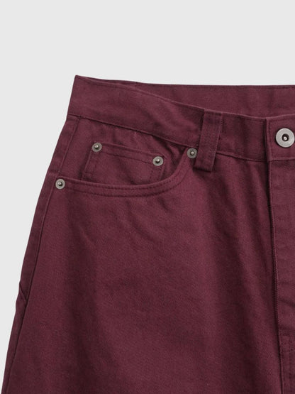 straight cotton pants