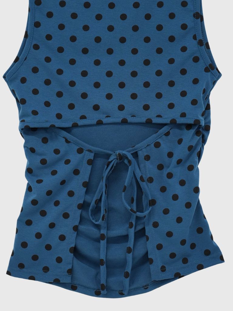 dot back cut out tops