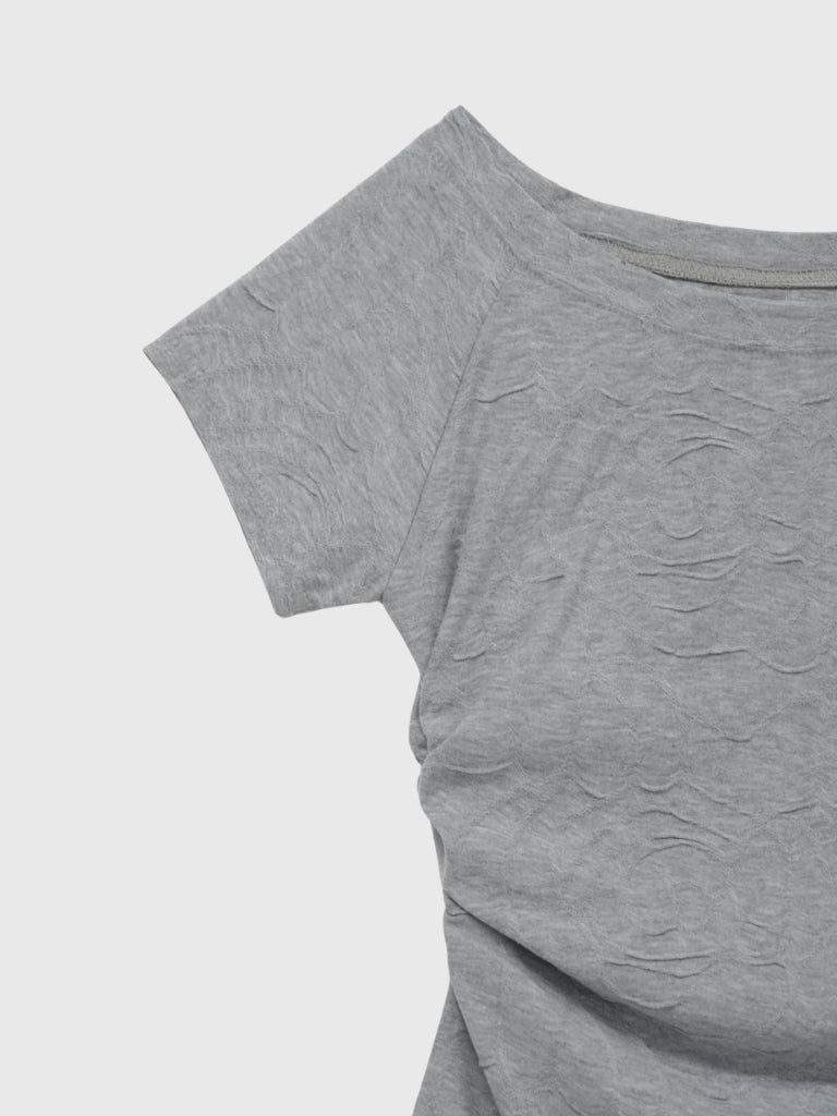 jacquard off shoulder tops