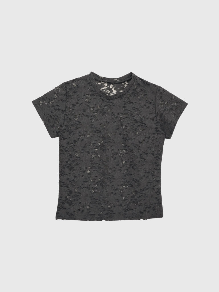 sheer flower lace tops