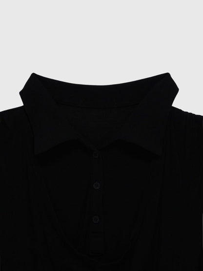 curve collar tops