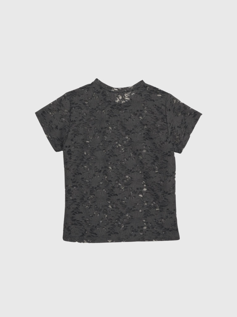 sheer flower lace tops