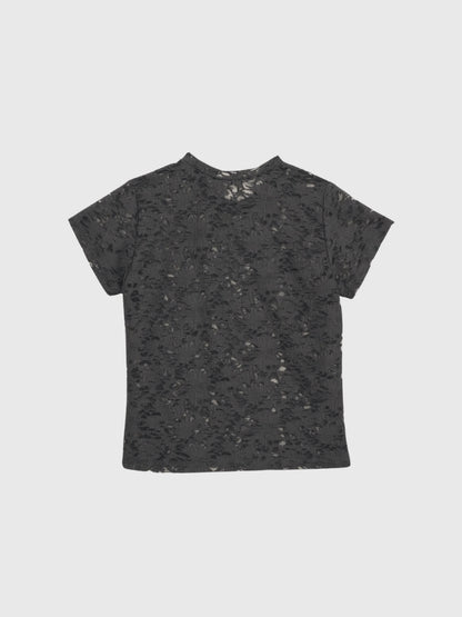sheer flower lace tops