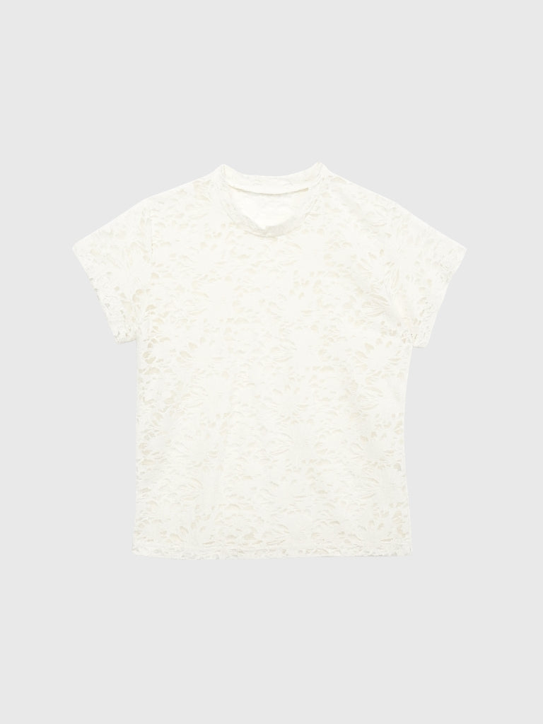 sheer flower lace tops