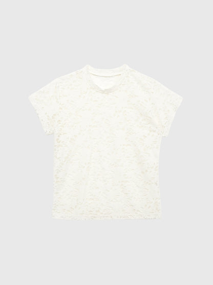 sheer flower lace tops