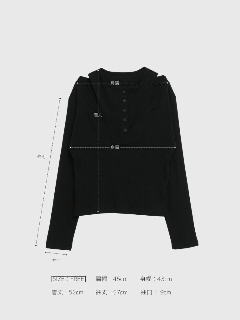 double layer off shoulder tops