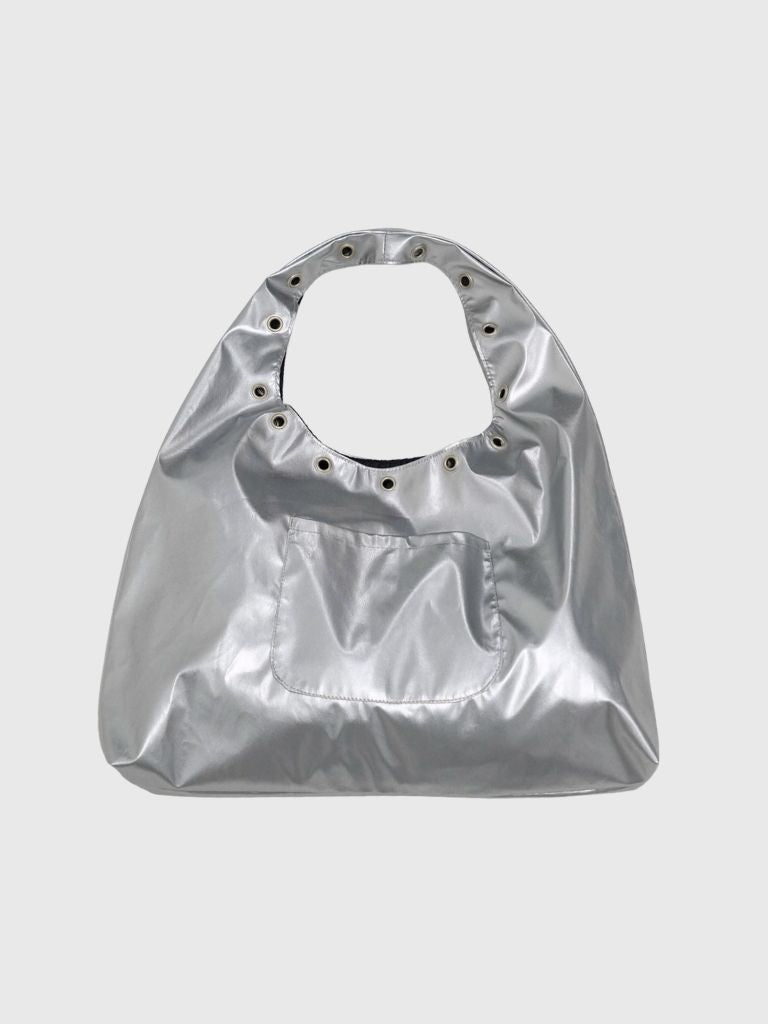 eyelet shoulder bag