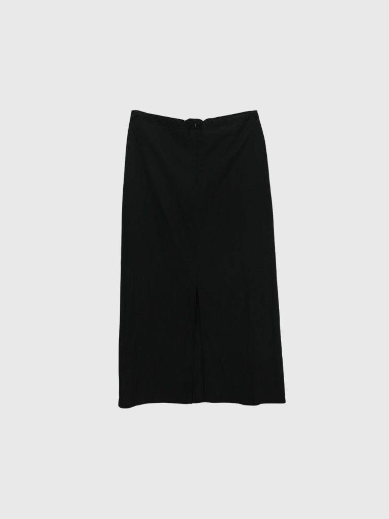 back slit long skirt