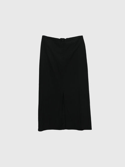 back slit long skirt