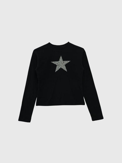 star leopard long t