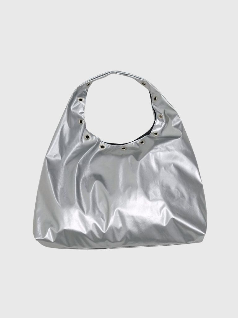 eyelet shoulder bag