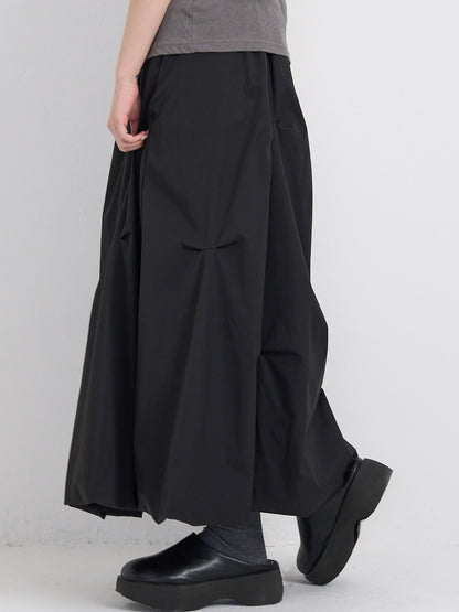 pintuck balloon skirt