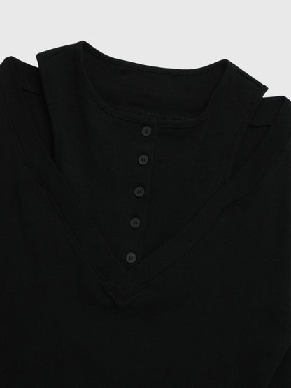 double layer off shoulder tops