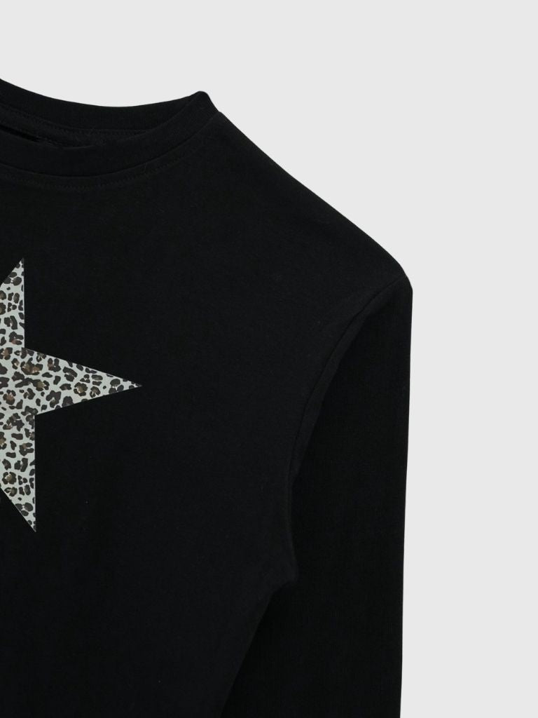 star leopard long t