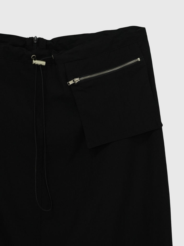 back slit long skirt