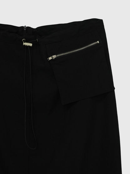 back slit long skirt