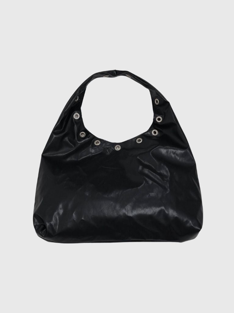 eyelet shoulder bag