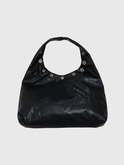 eyelet shoulder bag