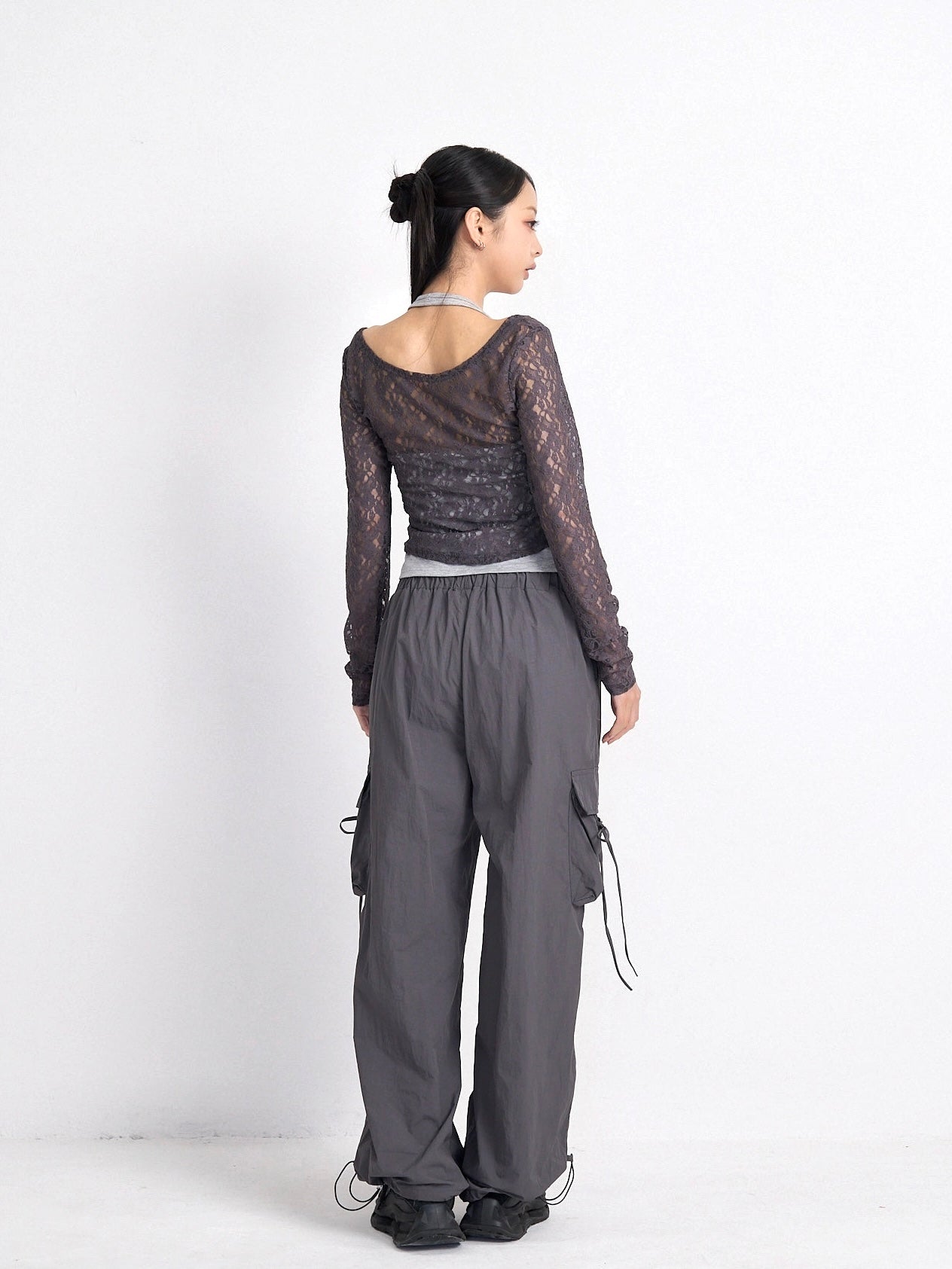 volume drawstring cargo pants