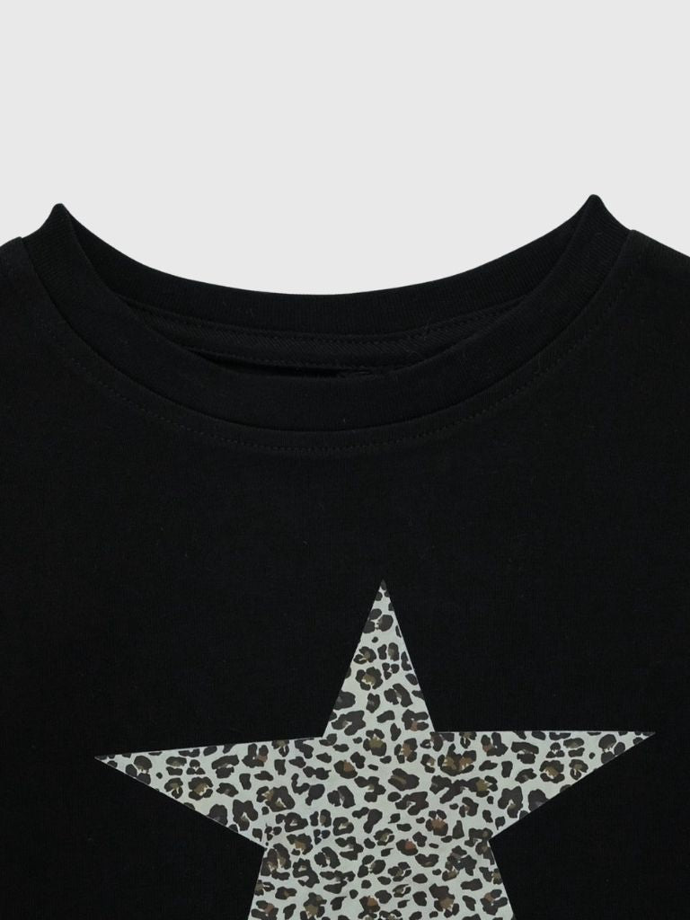 star leopard long t