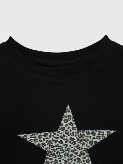 star leopard long t